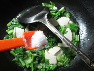 #trust of The Beauty#boiled Tofu with Rapeseed recipe