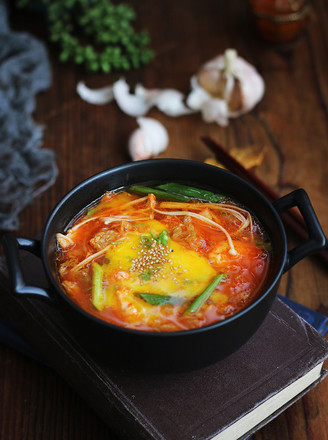 Korean Hot and Sour Tofu Soup
