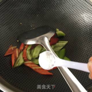 "kaishou Vegetables" Double Pepper Soybean Skin recipe