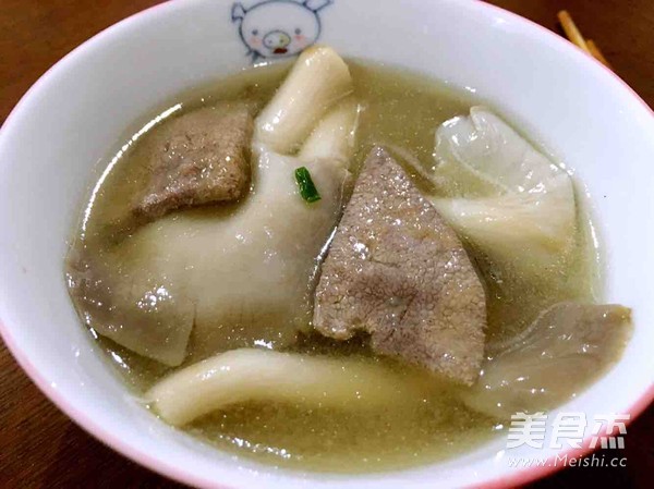 Pork Liver and Lean Pork and Mushroom Soup recipe