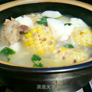 Yam and Corn Bone Soup recipe