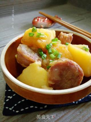 Steamed Potatoes with Sausage recipe