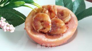 #快手懒人饭#grapefruit Shrimp Ball recipe