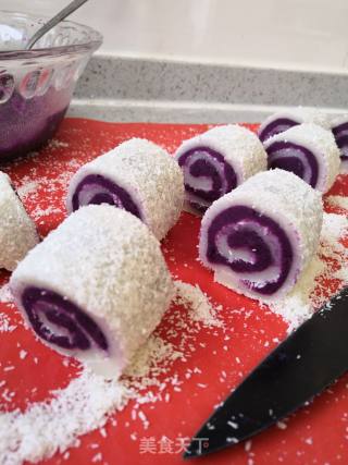 Coconut and Purple Sweet Potato Roll recipe