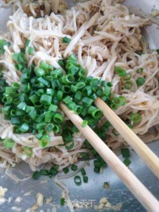 Enoki Mushrooms with Shallot Oil recipe