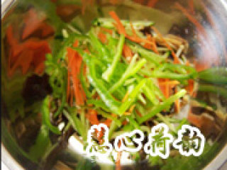 【cold Dishes】five Vegetables Mixed with Enoki Mushrooms recipe