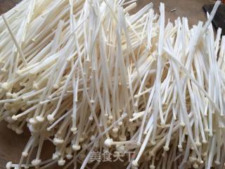 Chopped Pepper and Minced Pork Enoki Mushroom recipe