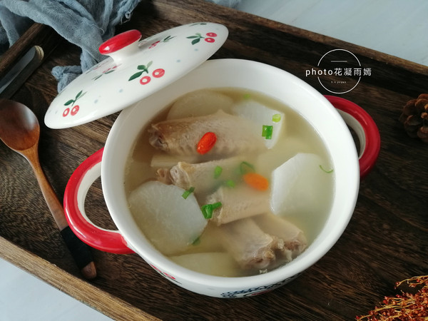 Radish Duck Wing Soup recipe