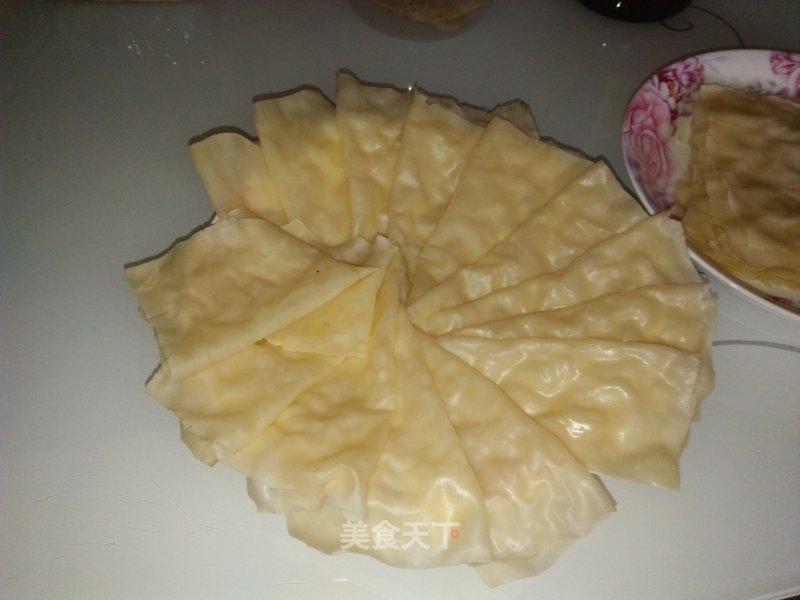 "quick Hand Lazy Meal" Wonton Skin Making Spring Cakes recipe
