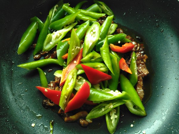 Green Pepper Shredded Beef recipe