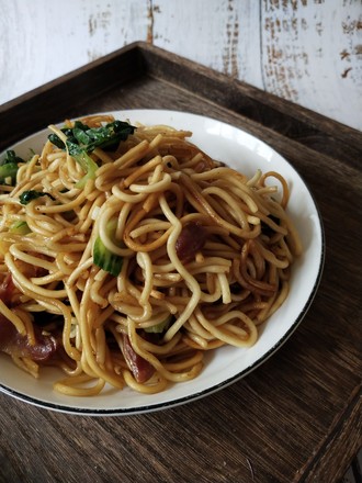 Fried Noodles with Sausage