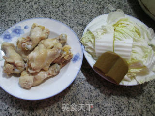 Chicken Wing Roots with Curry Cabbage recipe