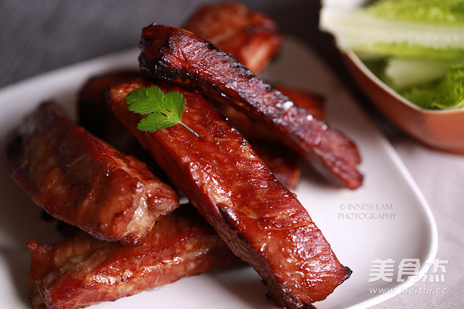 Grilled Ribs with Sauce and Honey Sauce recipe