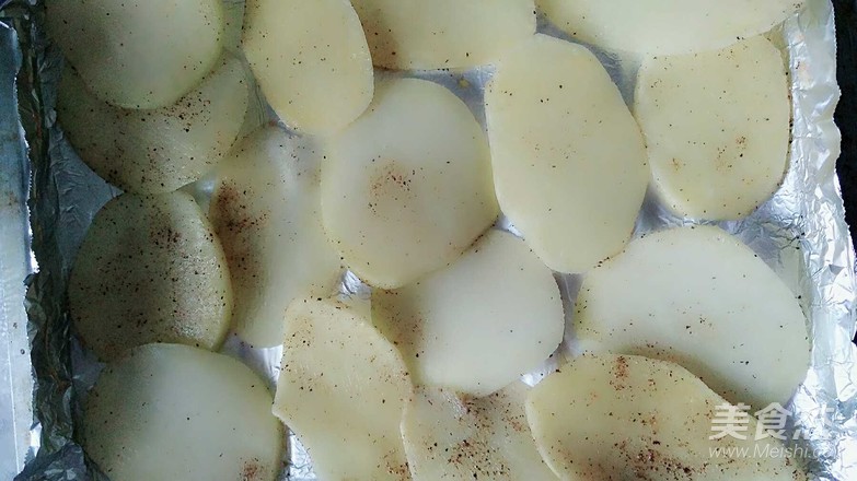 Microwave Baked Potato Chips recipe