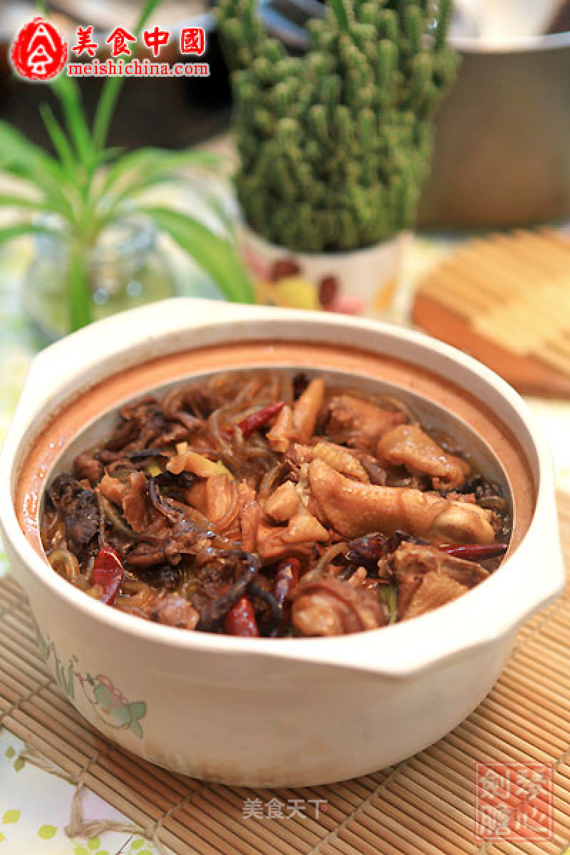 Chicken Stewed with Mushrooms recipe