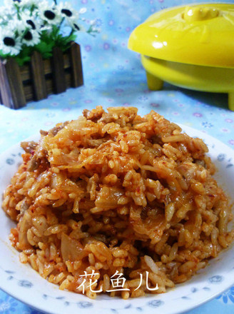 Fried Rice with Lean Pork and Kimchi