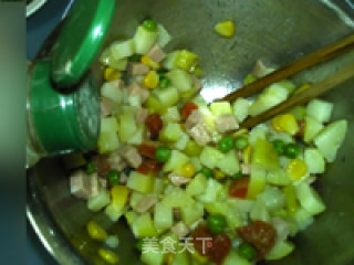 Colorful Rosemary Baked Potato Diced recipe