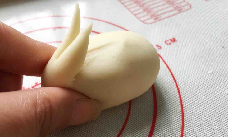 Little White Rabbit Bean Paste Bun recipe