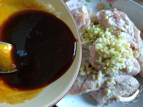 Fried Chicken Wings with Garlic Jam recipe