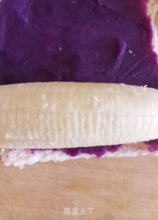 Purple Sweet Potato Toast Dim Sum recipe