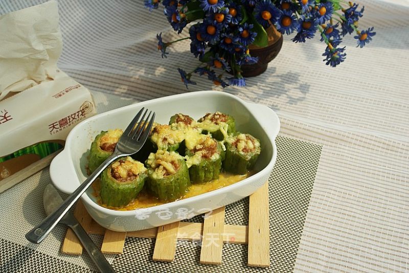 Cheese Baked Bitter Gourd recipe