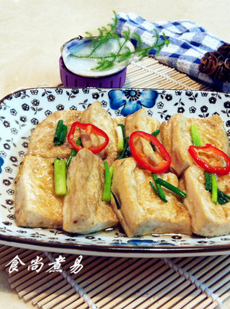 Tofu with Abalone Sauce