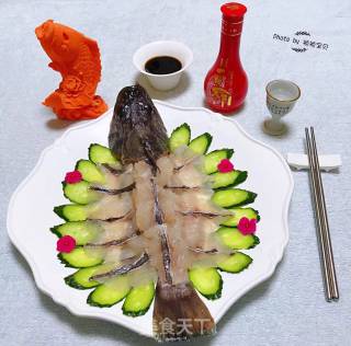 #seafood#black Fish Sashimi recipe