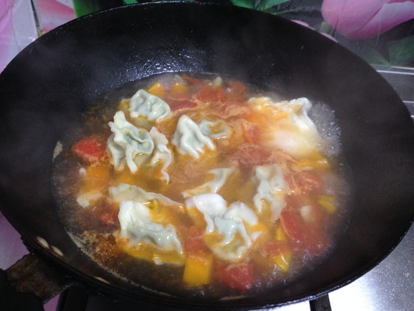 Dumplings with Soft-boiled Egg recipe