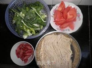 Noodle Machine to Make Nutritious Noodles-----tomato Sausage Egg Noodles recipe