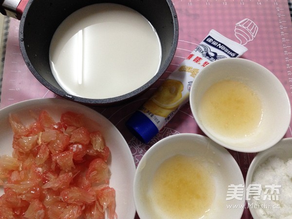 Grapefruit Milk Pudding recipe