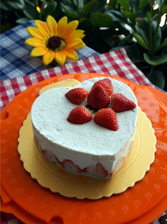 Strawberry Kiwi Mousse Cake