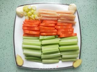 Celery and Carrots Stir-fried Pork recipe