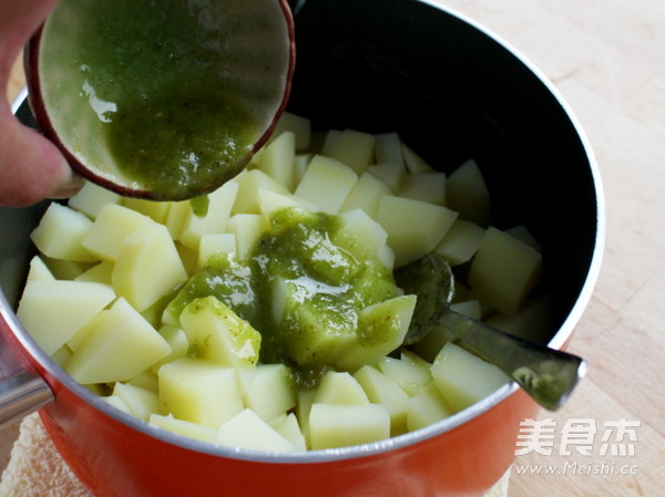 Potato Salad with Green Sauce recipe