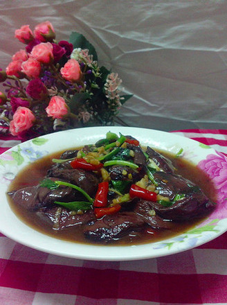 Stir-fried Pork Blood with Pickled Peppers