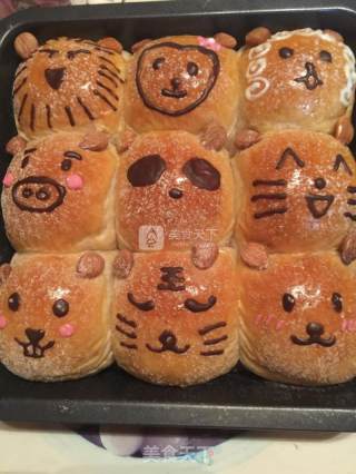 #aca烤明星大赛#the Cute Forest Animals Squeeze Bread recipe