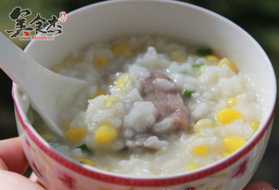 Corn Pork Ribs Congee recipe