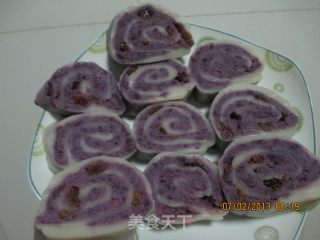 Purple Sweet Potato Glutinous Rice Cake recipe