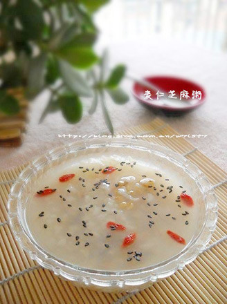 Black Sesame Porridge with Wheat Kernels recipe