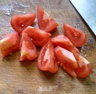 Scrambled Eggs with Tomato and Loofah recipe