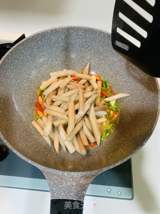 Three Pepper Lotus Root Strips recipe