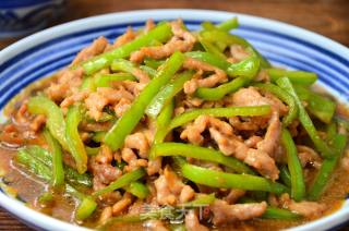 Green Pepper Shredded Pork recipe