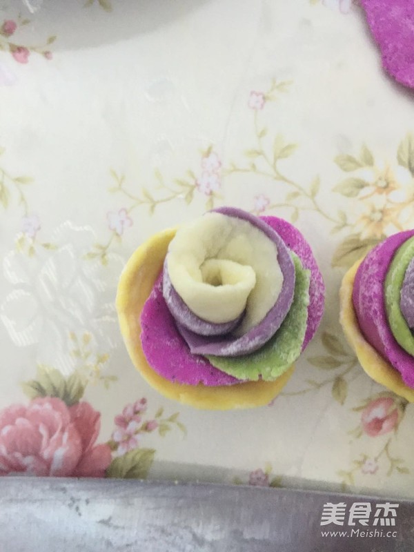 Colorful Steamed Buns recipe