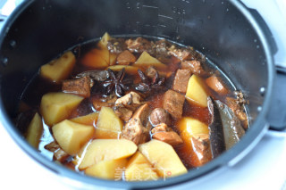Pressure Cooker Beef Stew with Potatoes recipe