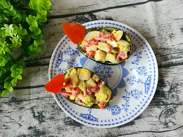 Avocado Salad Boat recipe