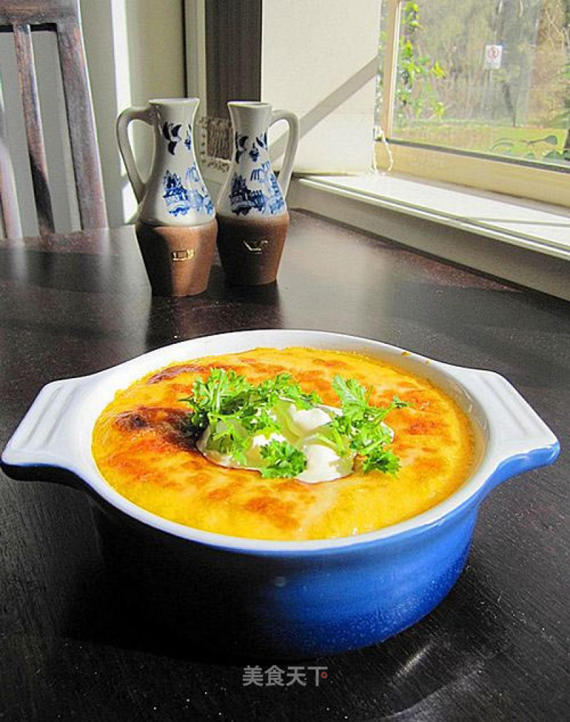 Baked Cheese Golden and Silver Potato Puree recipe