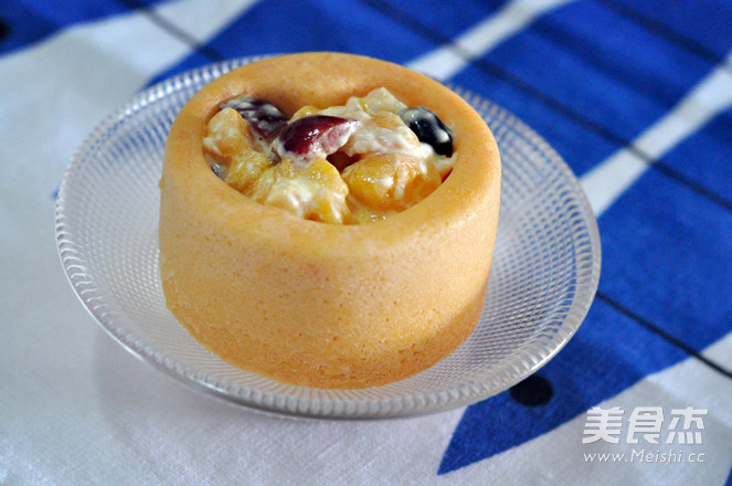 Fruit Salad Cake Cup recipe