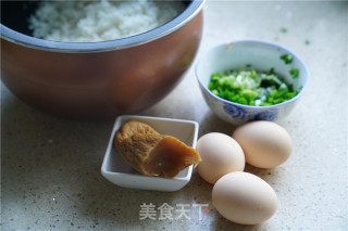 Fried Rice with Dried Shrimp and Preserved Egg recipe