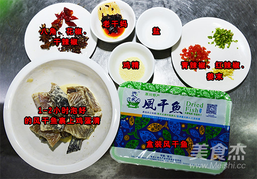 Stir-fried Danjiang Wild Dried Fish recipe