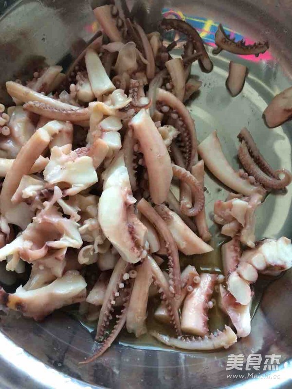 Squid Fried Rice Cake recipe