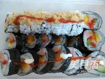 Homemade Delicious Home-cooked Sushi recipe